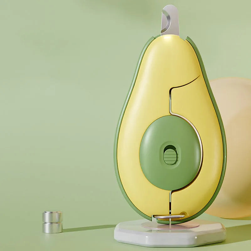 Professional pet nail clippers with LED light for small dogs and cats in green colour