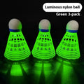 Luminous badminton shuttlecocks with glow effects for table tennis visibility practice
