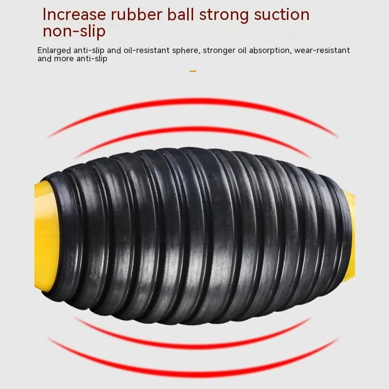 Manual oil suction pipe set with rubber ball pump and multiple pipe length options