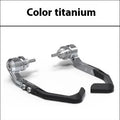 Pair of black CNC anti-slide bow guards for Honda CBR650 motorcycle.