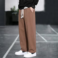 Men's bamboo fibre casual sports trousers with multiple pockets in grey colour