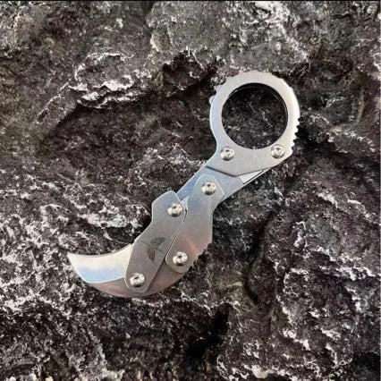 Stainless steel 420J2 folding knife 12mm full length 2.6cm blade 3.5mm cutting edge width