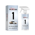 Iron remover spray bottle for automotive rust and brake dust cleaning in PET container