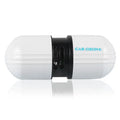 White car air purifier small deodorizer 75x30x26mm ABS compact design