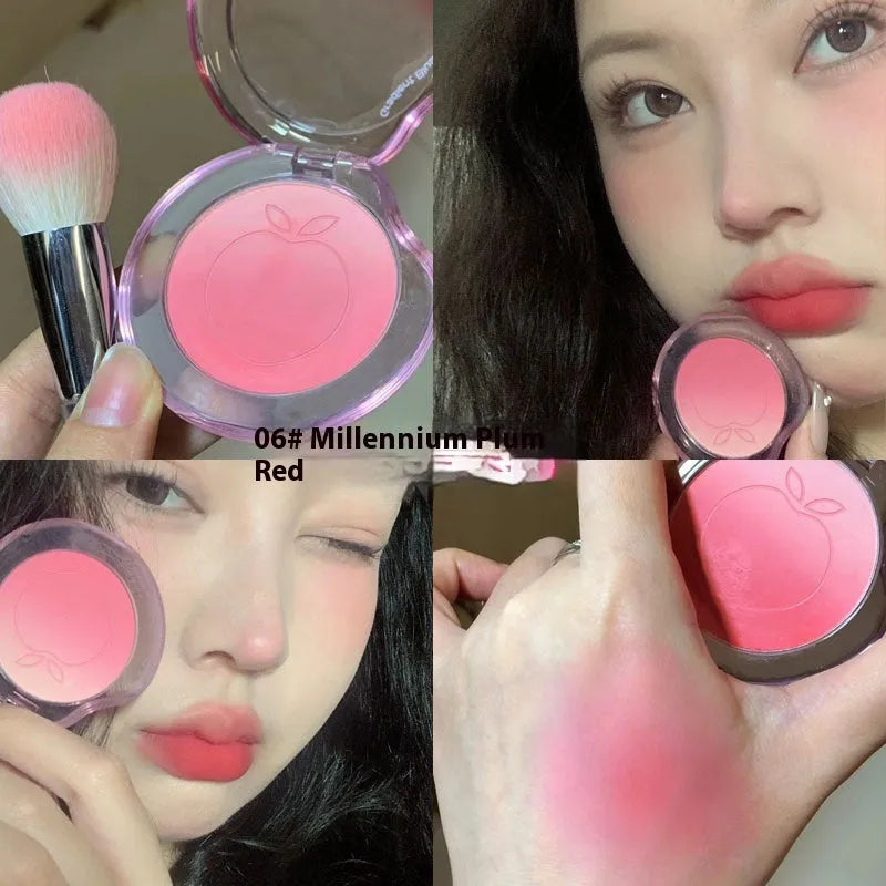 Bubble gradient blush rouge in six natural pseudo plain colour shades for dry skin types