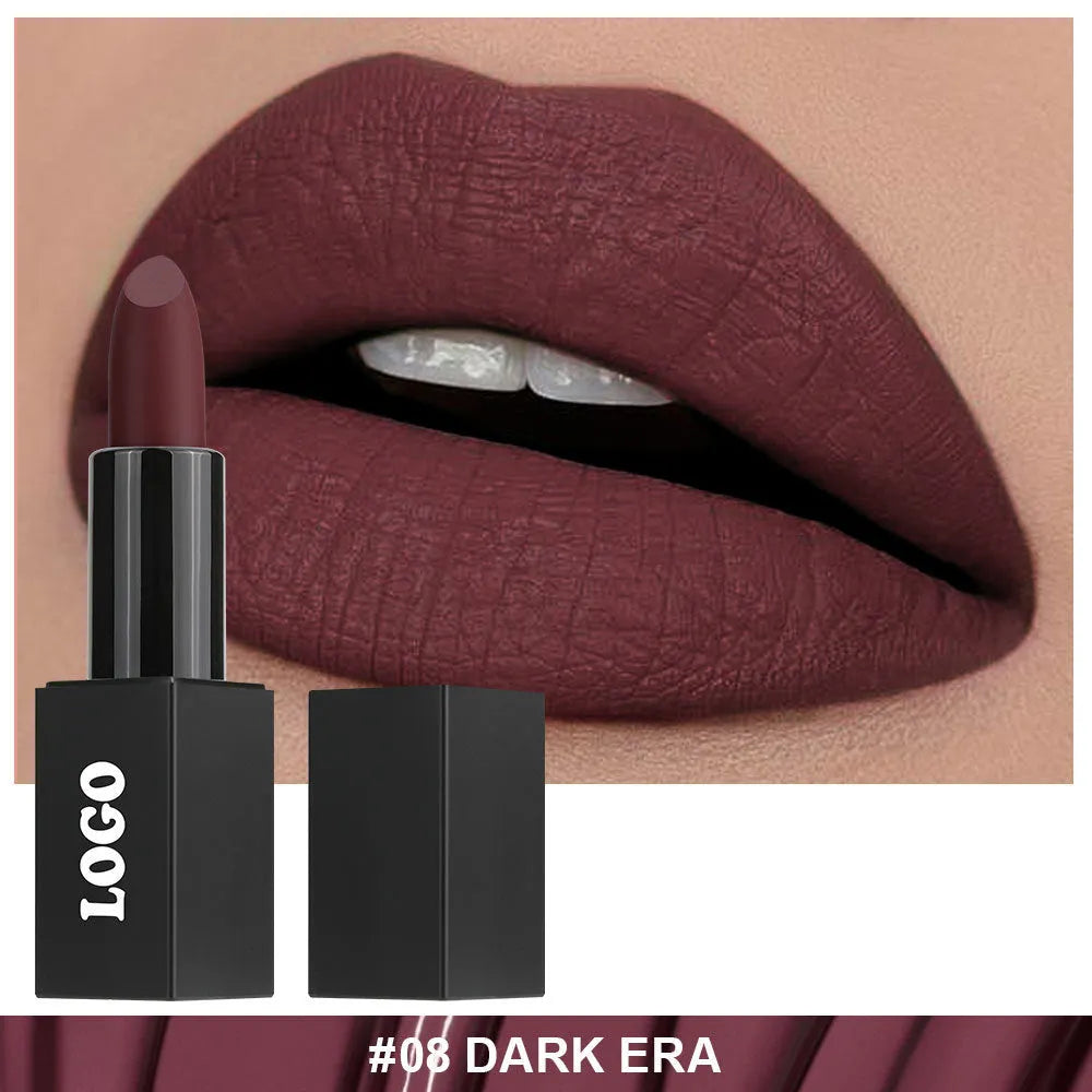 Beauty Does Not Fade matte finish lipstick in one of 24 colours with waterproof anti-discoloration formula.