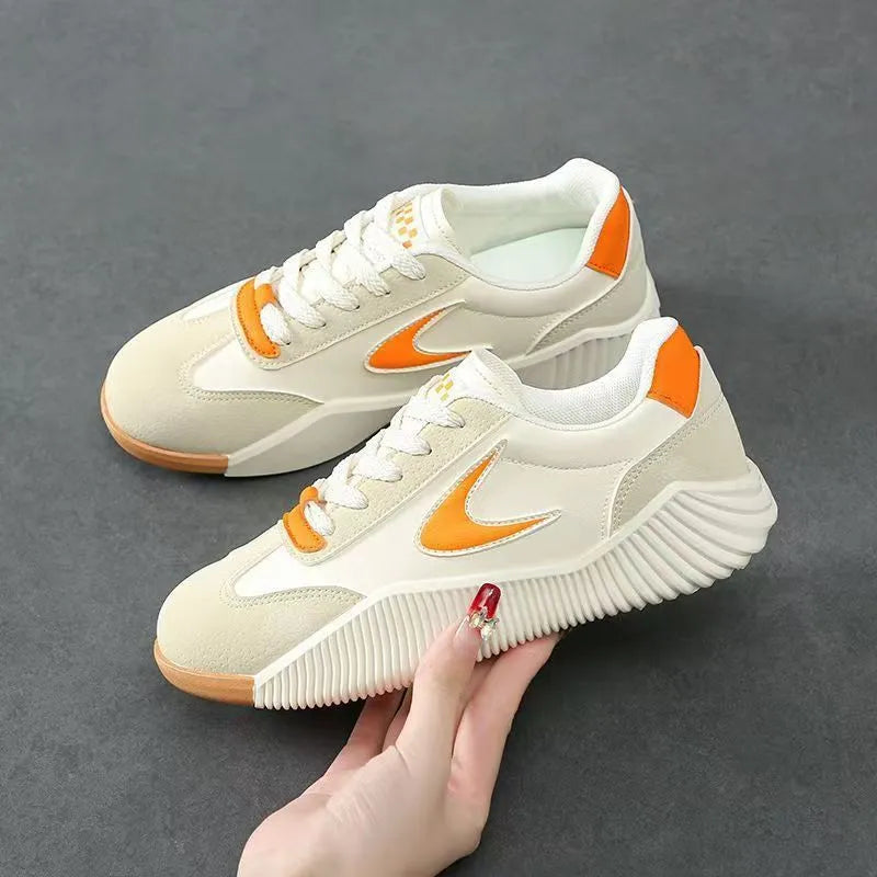 Women's floral print casual sneakers in three colour options with low-top design