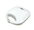 White double-sided breakfast sandwich machine with non-stick baking tray, 750W, EU plug style