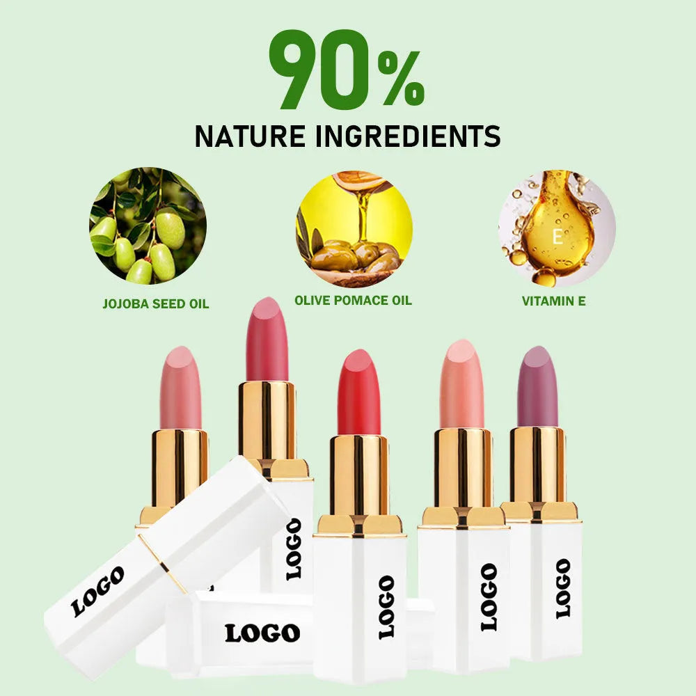 Beauty Does Not Fade matte finish lipstick in one of 24 colours with waterproof anti-discoloration formula.