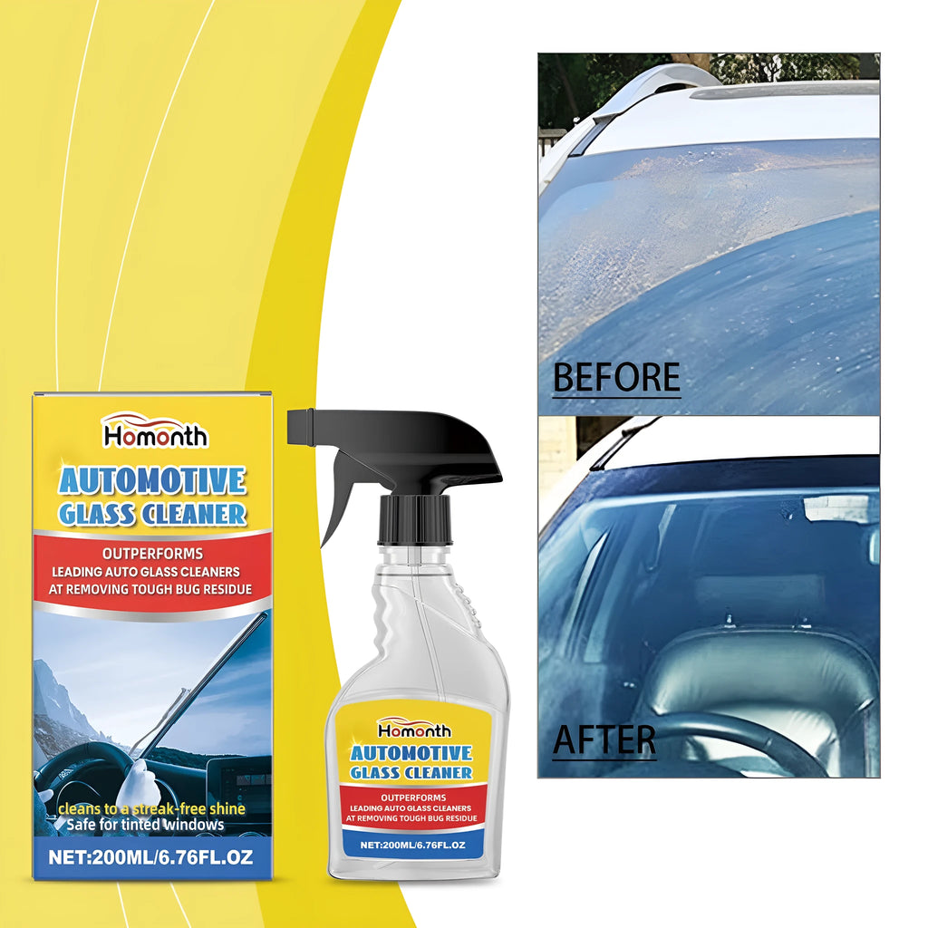 200ml car glass cleaner spray bottle with rainproof and fogproof label