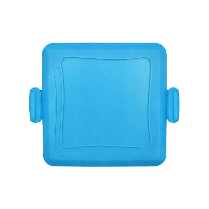Red silicone baking tray and heat-resistant gloves set in colour box packaging