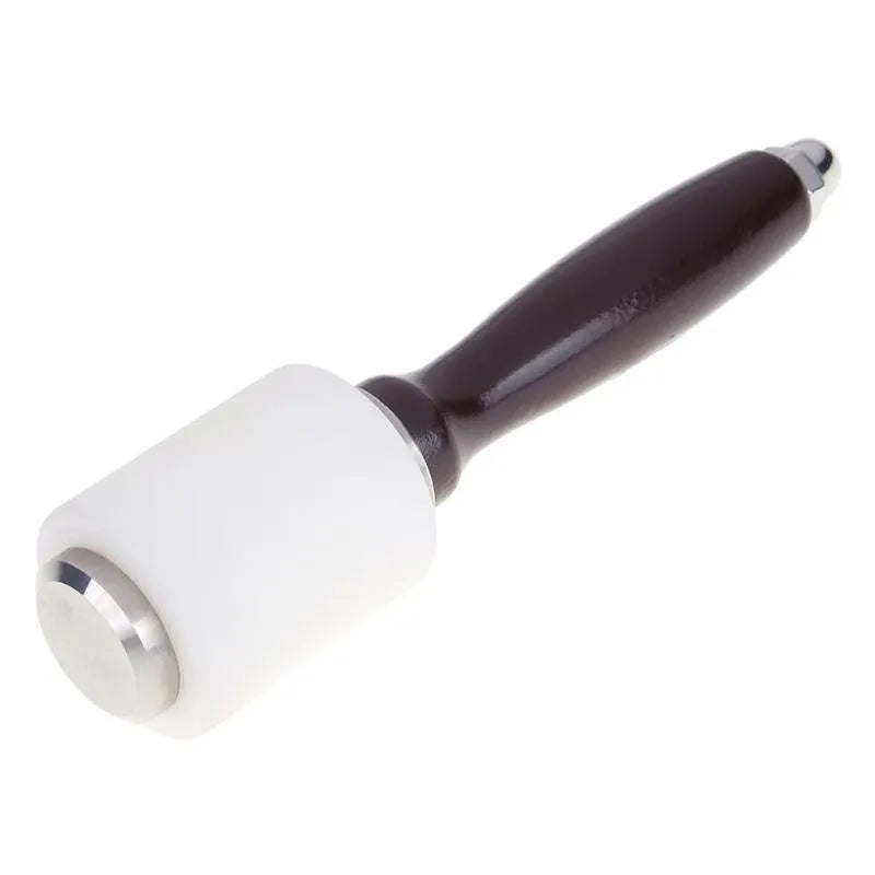 Nylon leather carving hammer with wooden handle for leather punching and engraving