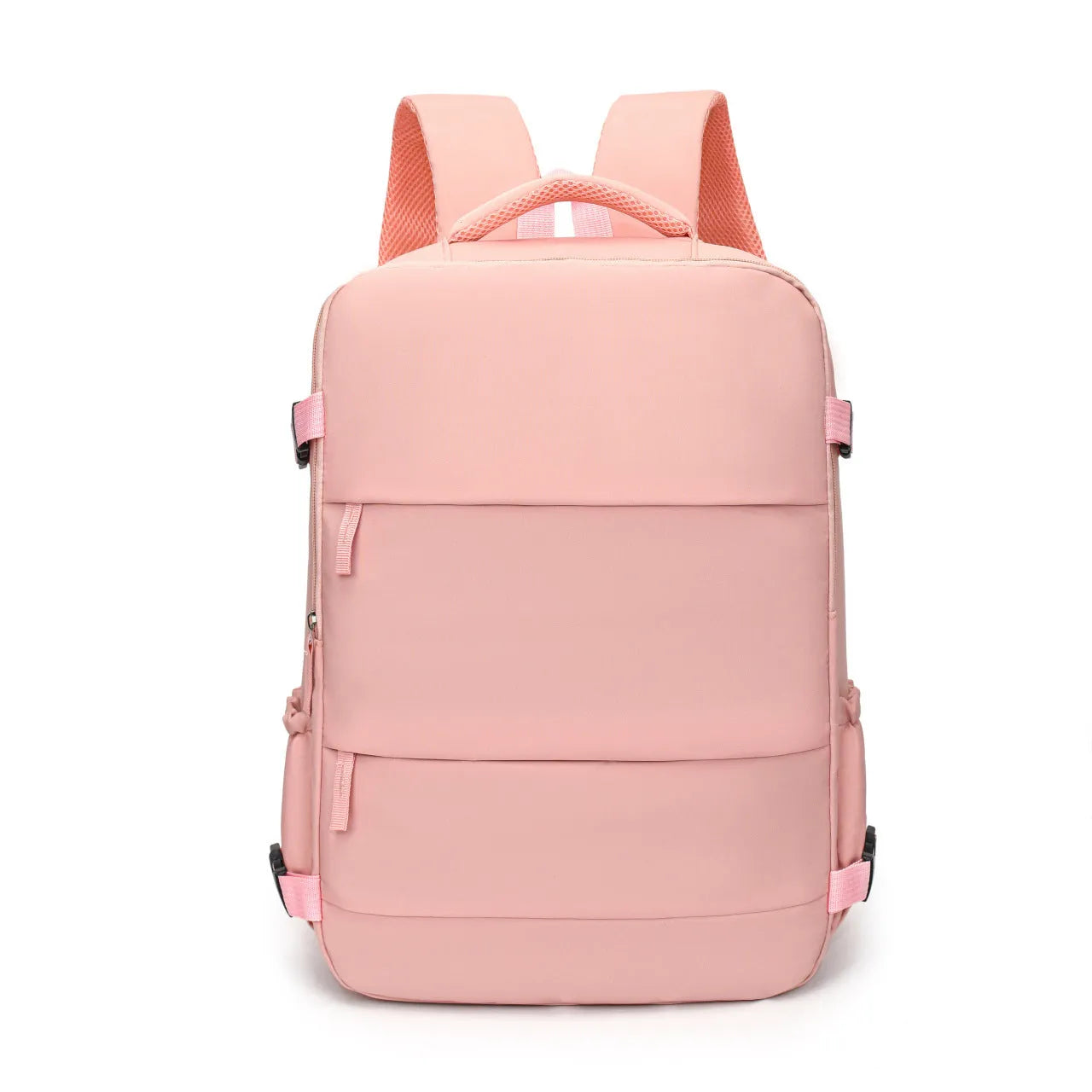 Large capacity dry wet separation backpack in solid colour with breathable design, free size, 20-35L
