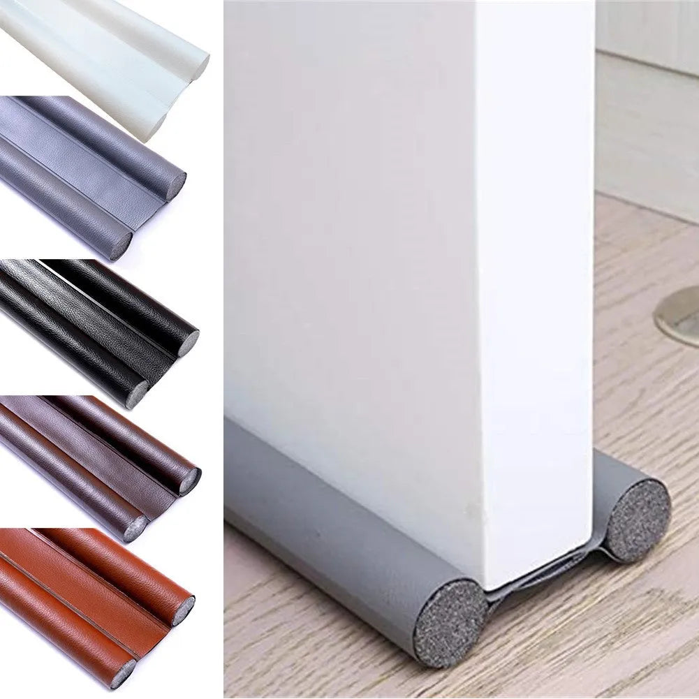 96cm flexible door bottom sealing strip in black for draft and noise protection