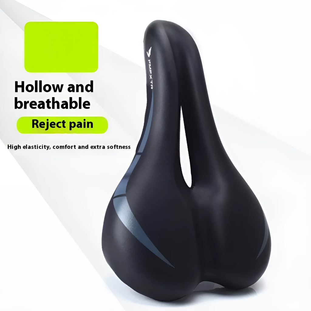 PU leather bike saddle cushion with hollow design, colour 3147, shown next to dimensions 270mm by 180mm.