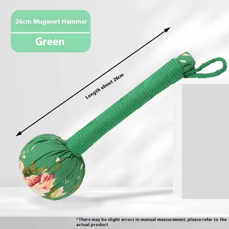 Argy wormwood hand-held massage hammer for neck and shoulder relief in five colour options.