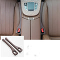 Two flexible car seat gap sealing strips with handle, shown in selected colour