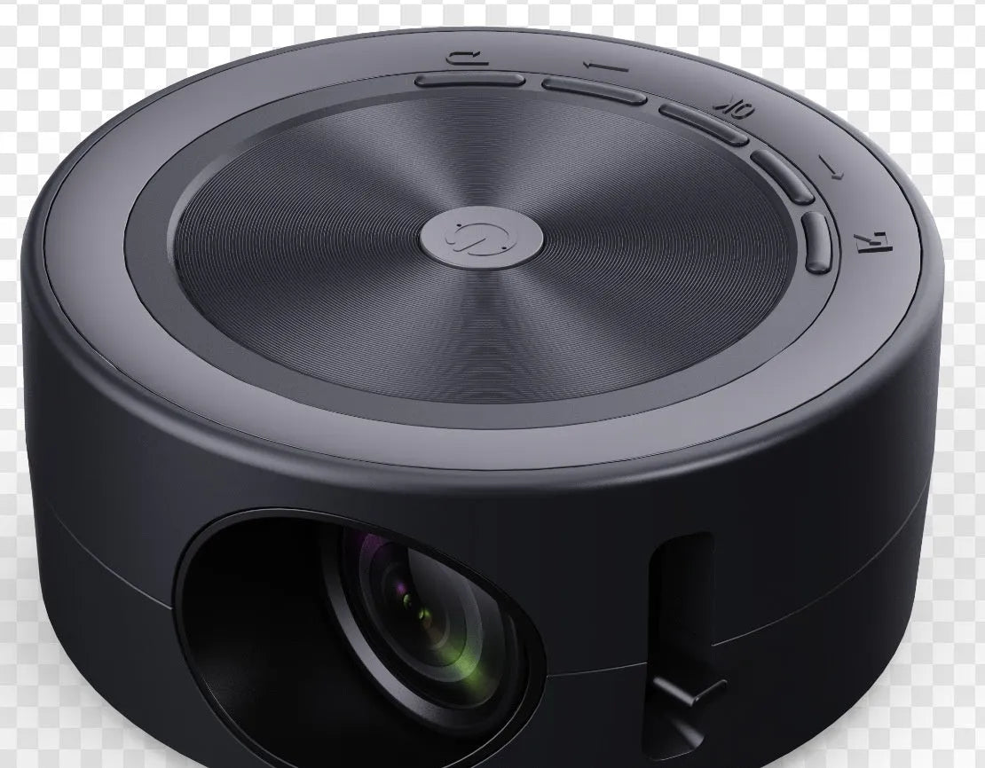 YT200 compact portable wired same screen LED projector in multiple colour options