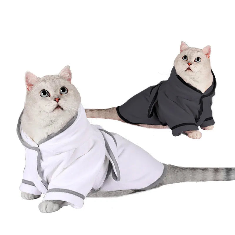 Gray absorbent four-legged pet pajamas for small and large dogs and cats winter warmth