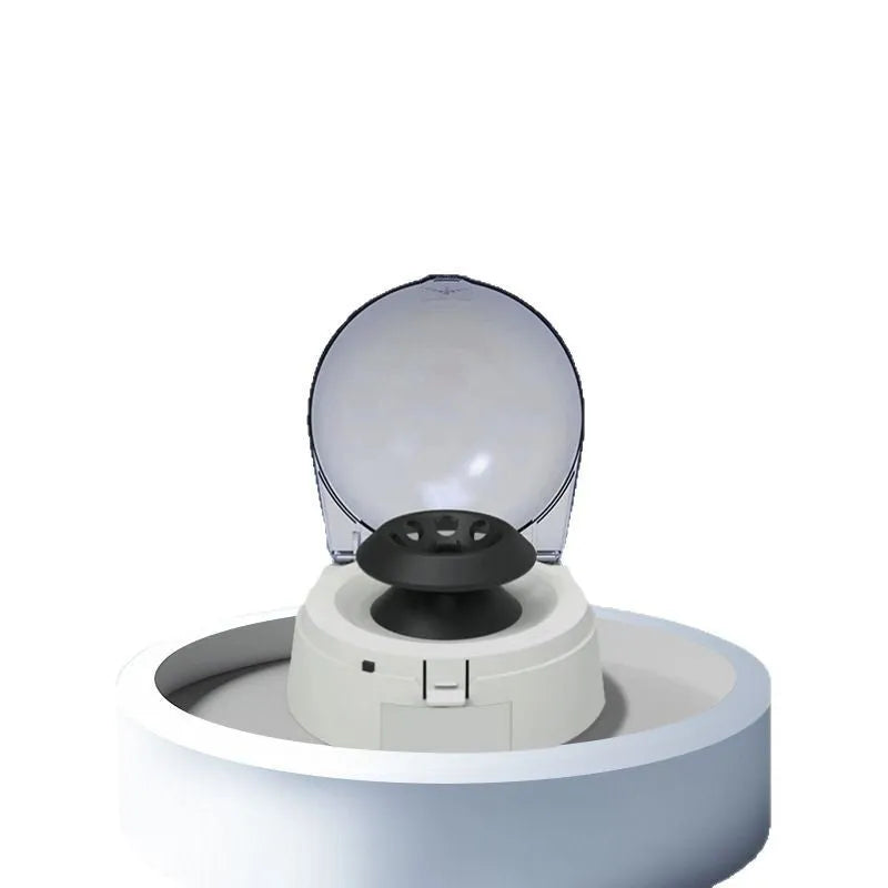 Mini laboratory centrifuge with 7000 rpm speed and compact 157×170×120mm dimensions