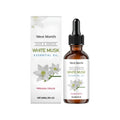 60ml bottle of White Musk Soothing Oil, a plant-based skincare product.