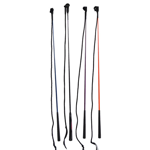 Advanced training whip made from nylon fibre and fibreglass for equestrian riding and horse training
