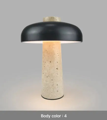 Alloy metal LED desk lamp with touch dimmer switch and Type-C charging port.
