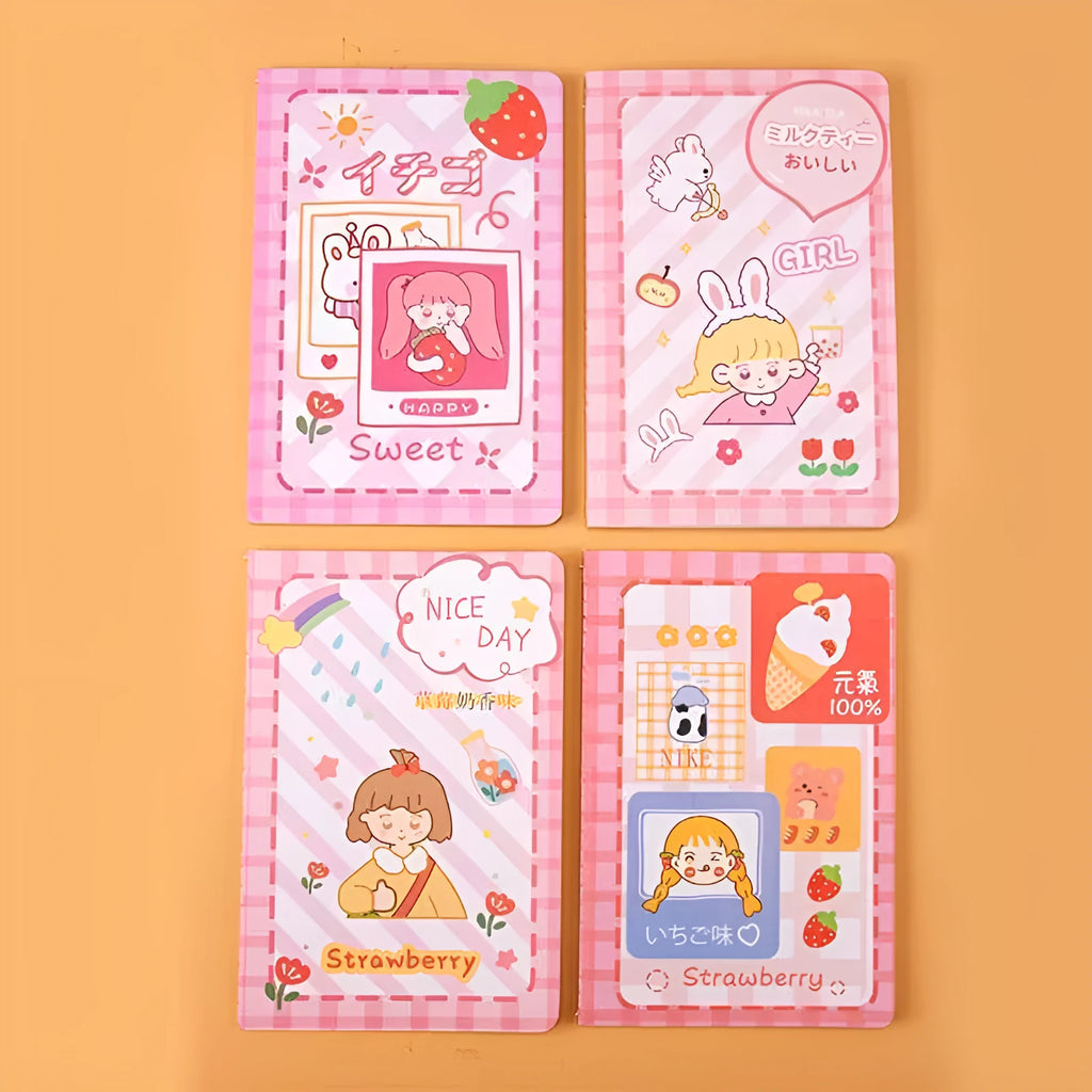 Cartoon A5 notebook with 30 sheets showing multiple design options