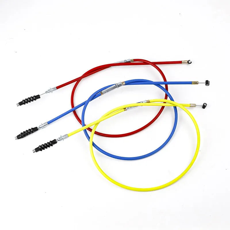 Scrambling motorcycle ATV control cables 0.98m length in four colour options