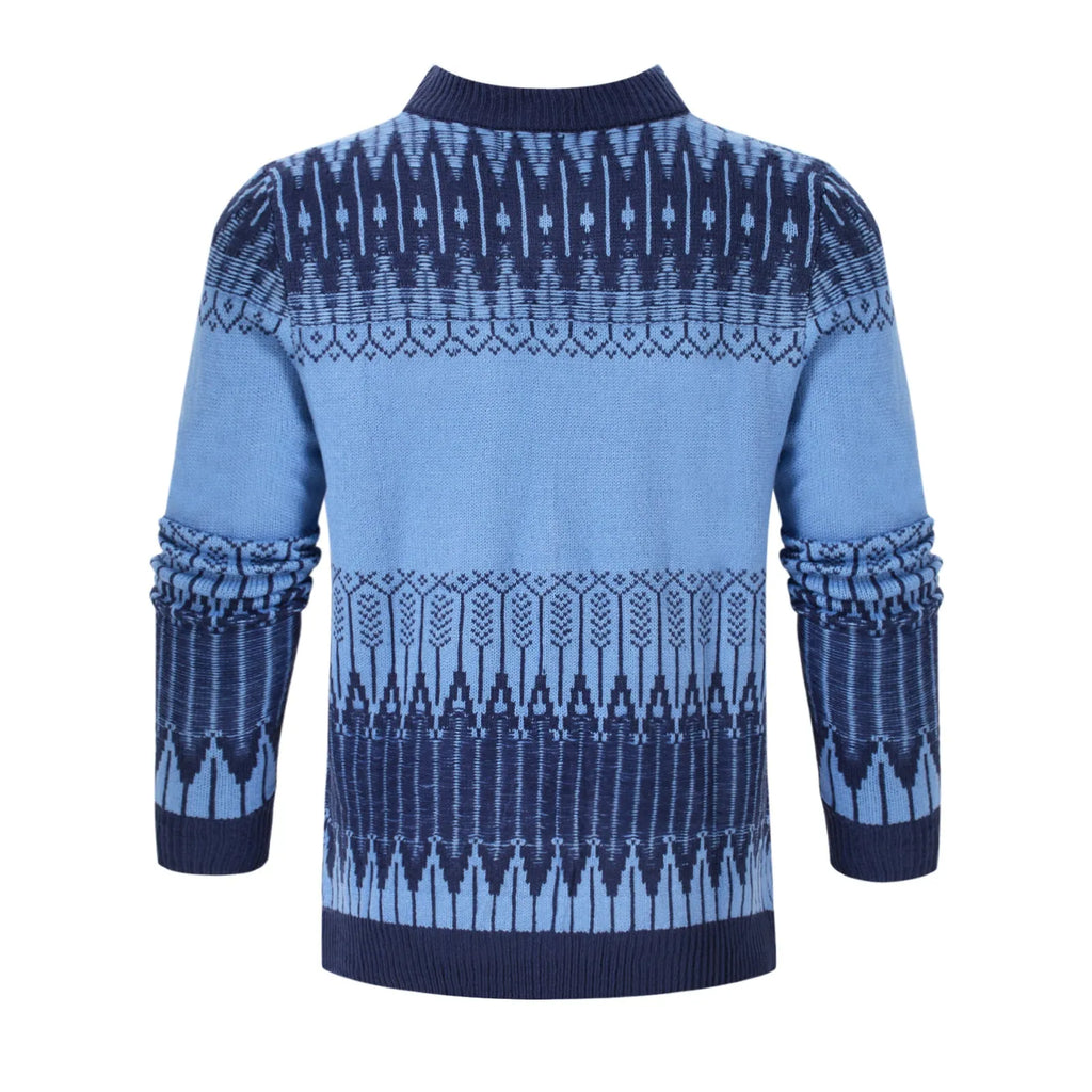 Men's knitted long-sleeved pullover sweater for autumn and winter wear