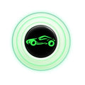 Silicone car door shock pads 20mm diameter in black and luminous variants