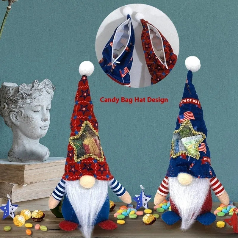 Two Rudolf-themed fabric doll Christmas ornaments with faceless baby doll design