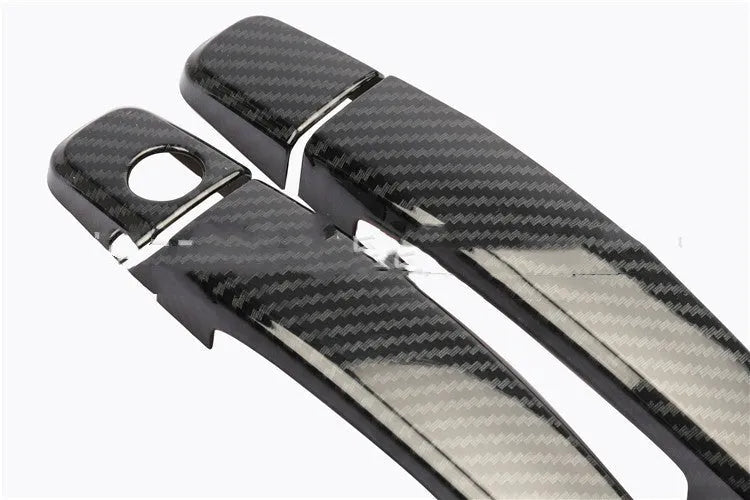 Carbon fibre pattern door handle decoration cover for Opel Vauxhall Astra H and J models