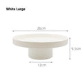 White small size minimalist ABS desktop storage tray on a clean desk surface