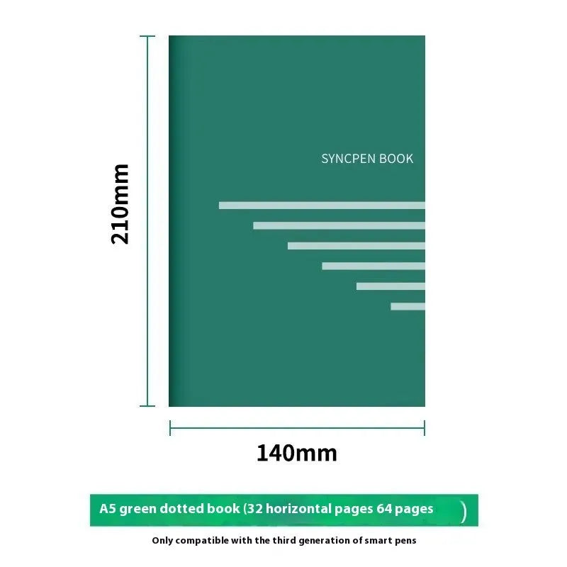 Loose spiral notebook refill core with Zodiac Forest paper and assorted metal pen refills