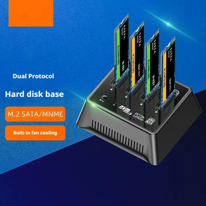 M.2 dual protocol SSD base with aluminium alloy construction and K30174P2 colour finish