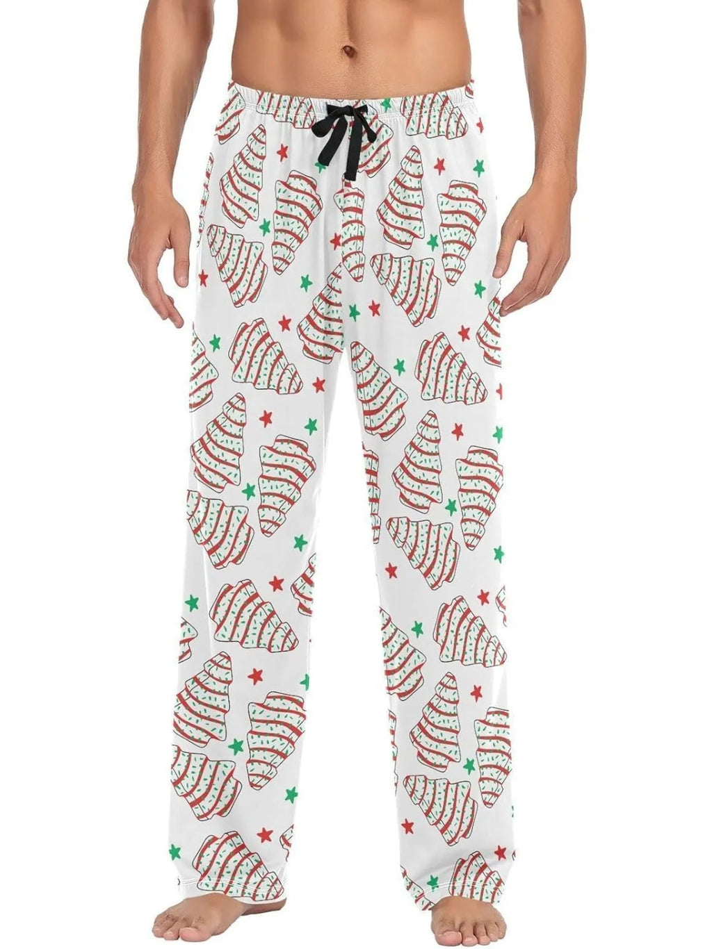 Men's casual geometric printed trousers in colour MR10RY251002K012, lightweight polyester blend fabric