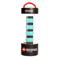 Peak silicone racquet hand rubber buckle in multiple colours on a tennis racquet grip.