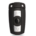 BMW HU92 model semi-intelligent three-button remote car key fob replacement blank.