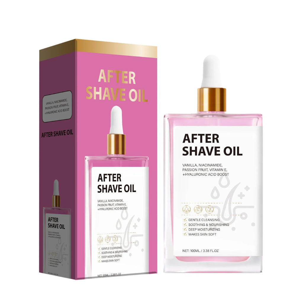 FP-A021 men's aftershave oil bottle with 100ml content for post-shave skin care