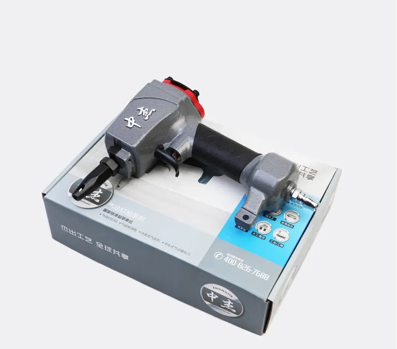 DK30 model metal air-powered punching nail gun for fabric and leather riveting.