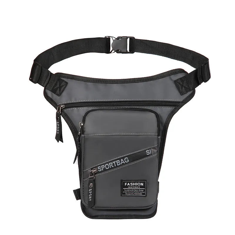 Men's outdoor cycling leg bag in nylon with waterproof anti-theft features