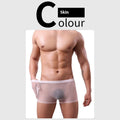 New flat foot breathable elastic low waist boxer briefs in solid colour for men