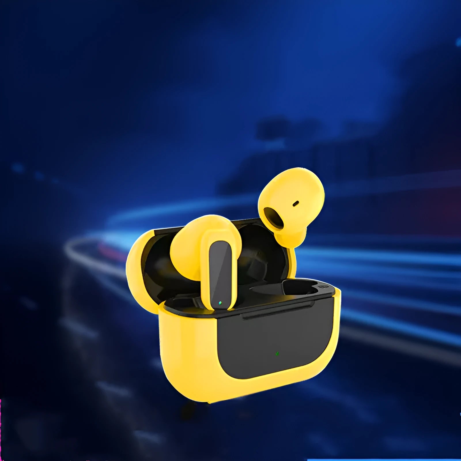 Jerry cartoon wireless stereo headphones in black, white, or yellow colours with foldable ear cups