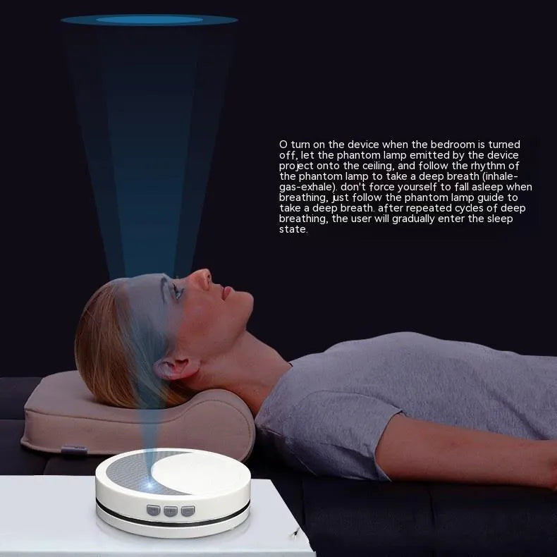White ABS plastic sleep aid instrument with USB plug-in power connection