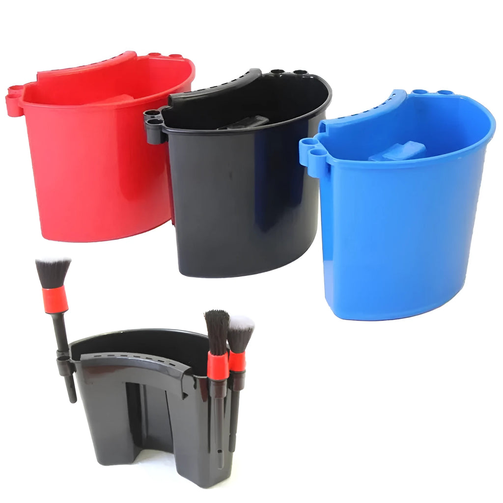 Car washing bucket in PP material available in black, red, blue and pink colour options
