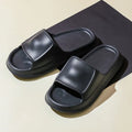 Soft EVA flip-flop slippers with a thick non-slip sole, shown in multiple colours on a white background.
