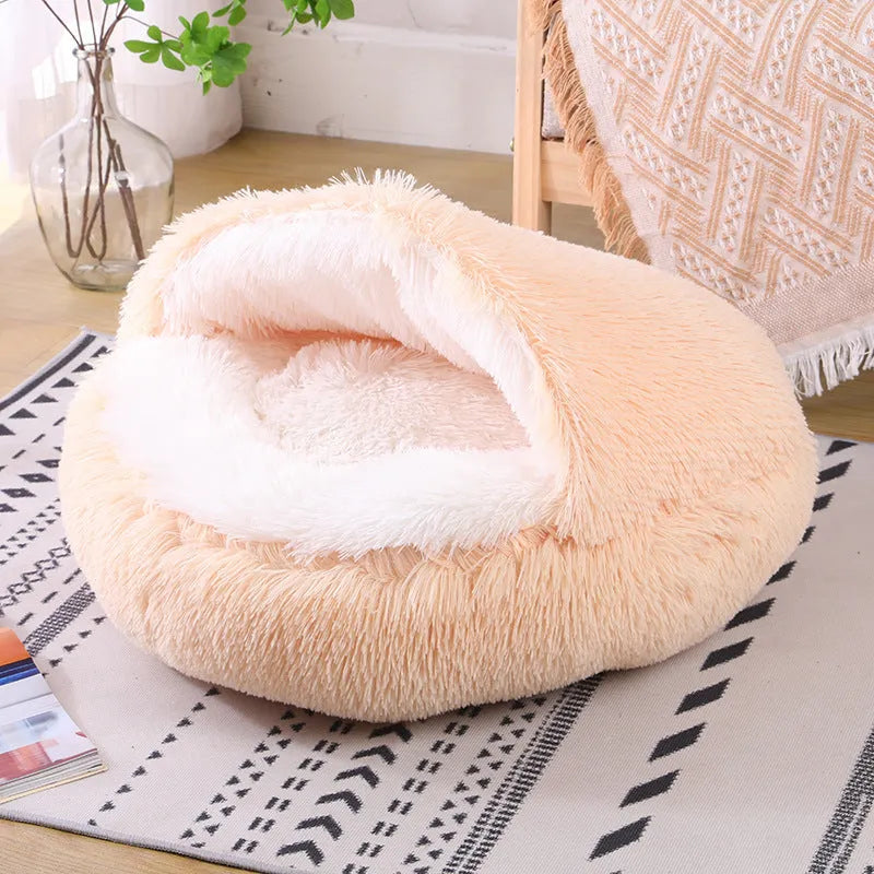 Waterproof cloth dog kennel in a semi-surrounded design showing a gradient colour option.