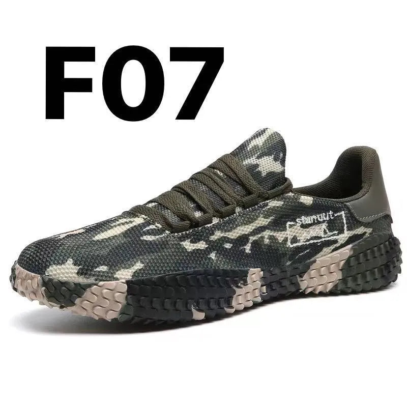 Breathable flying woven casual sneakers for men with fabric upper and rubber sole, available in sizes 36 to 47