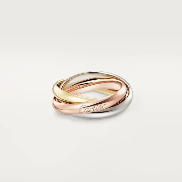 A set of sterling silver couple rings showing full diamond, half diamond, and plain band options in gold rose and silver black finishes.